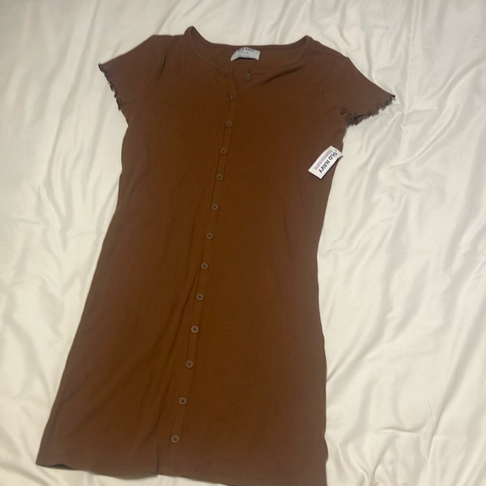 Old navy Brown Button-Down Dress